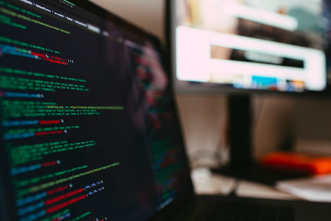 Laptop screen showing text communication setup