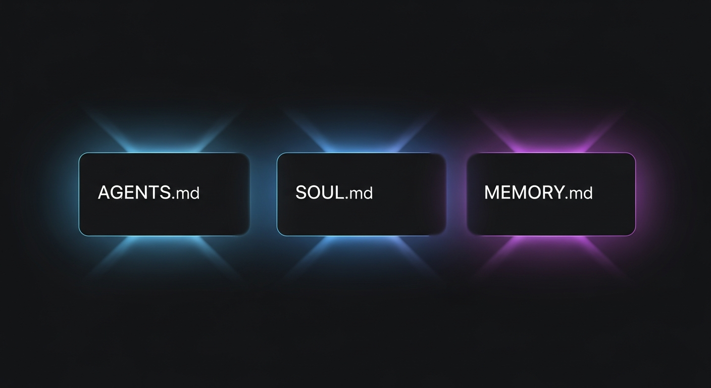 OpenClaw AGENTS.md SOUL.md MEMORY.md template config files