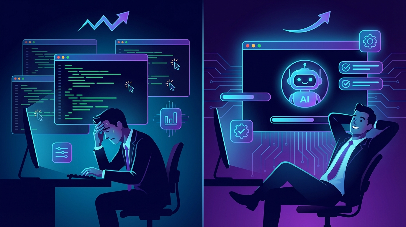 OpenClaw browser control compared to manual web tasks - automated vs manual workflow