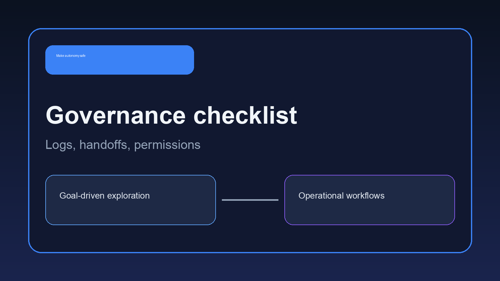 OpenClaw vs AgentGPT governance checklist