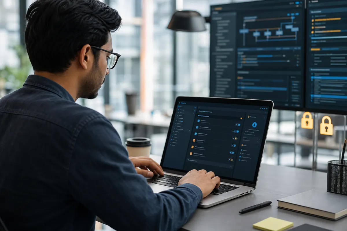 Developer reviewing security permissions for Claude Code skills