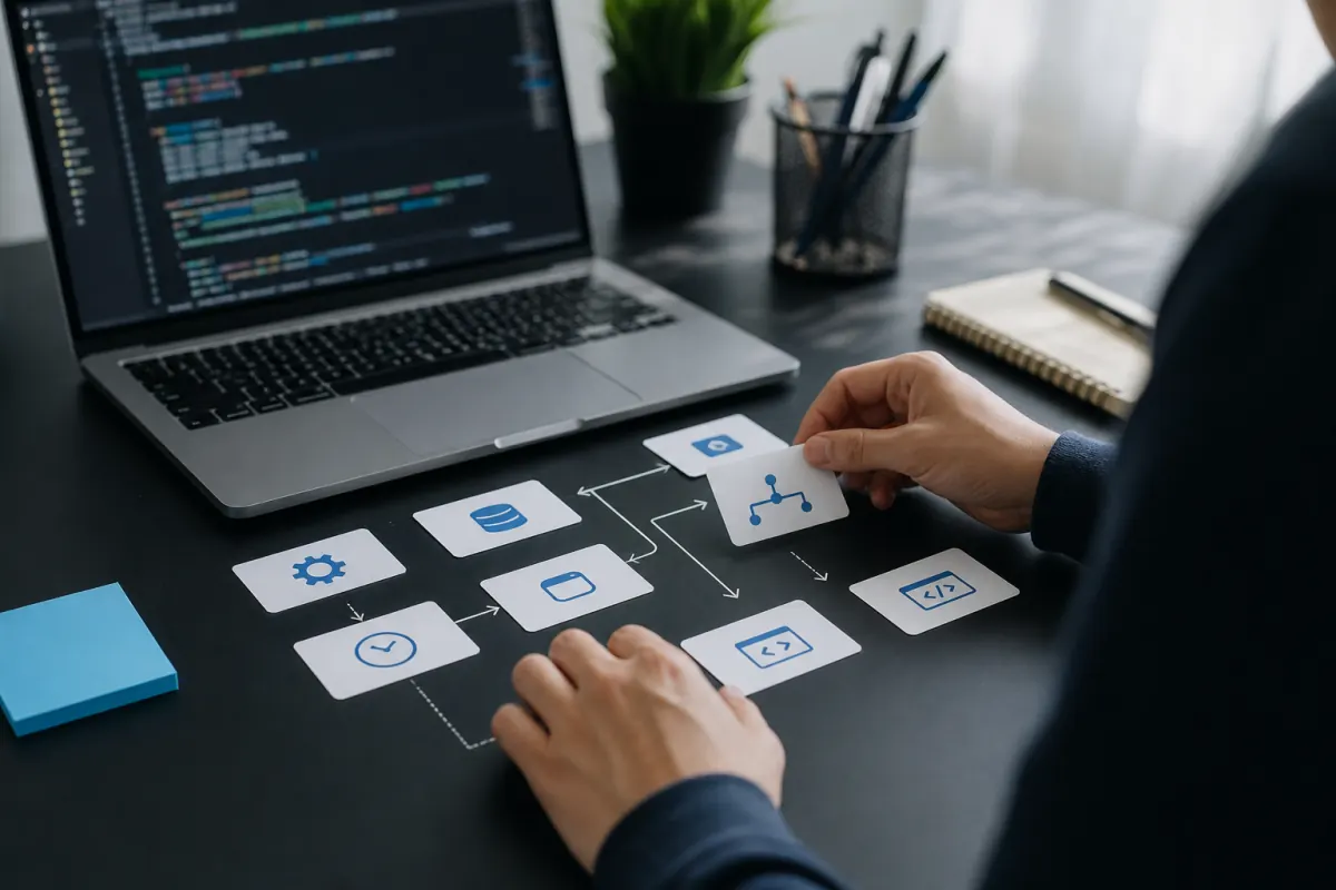Developer organizing reusable Claude Code skill workflows
