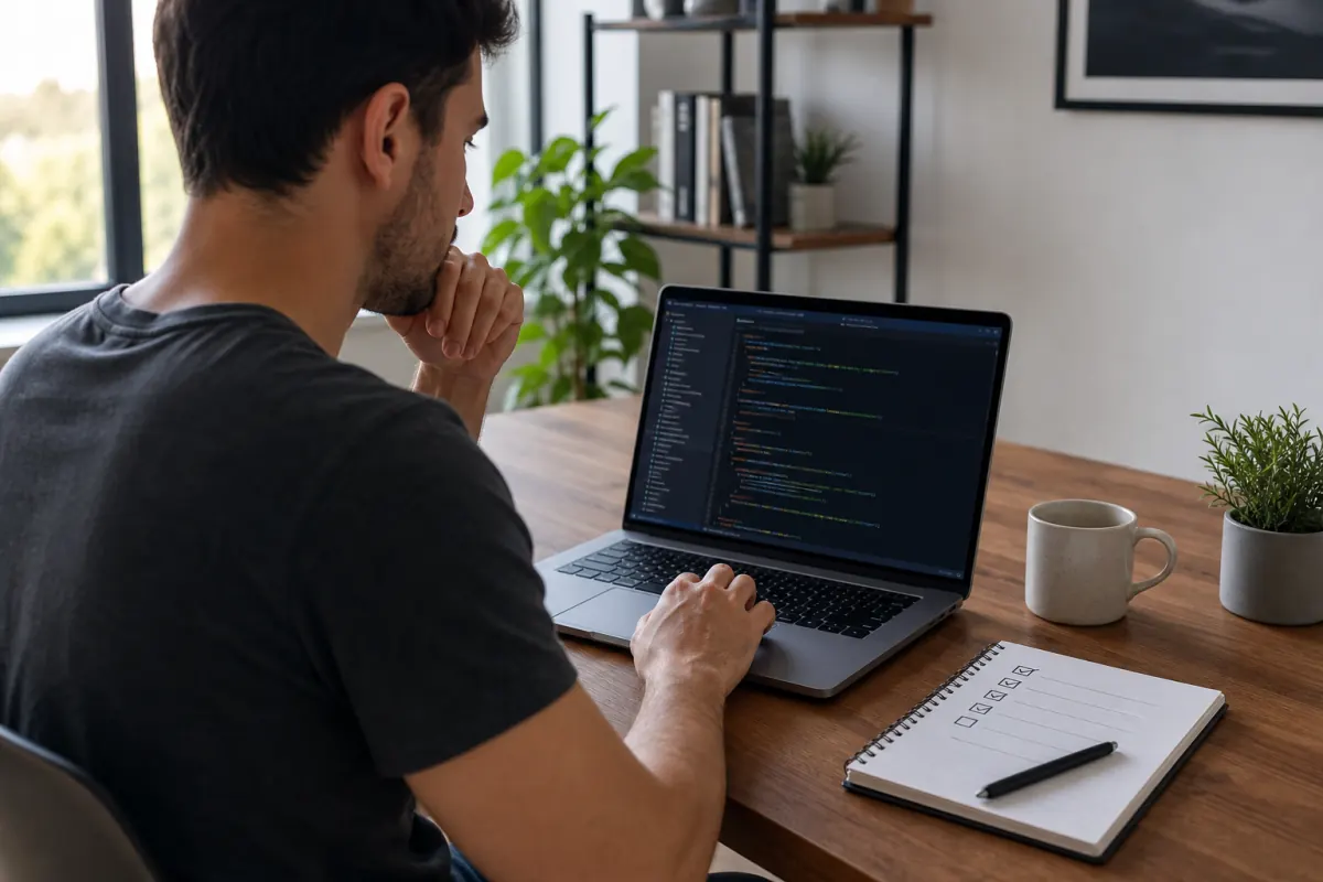 Developer evaluating Claude Code for a coding workflow