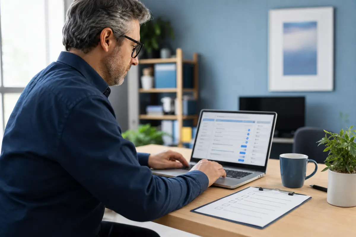 Business owner reviewing SetupClaw skill permissions